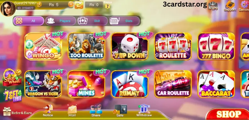 3 card star download